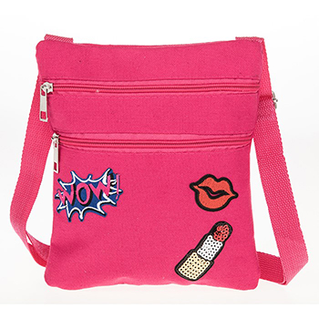 Patches Shoulder Bag Pink